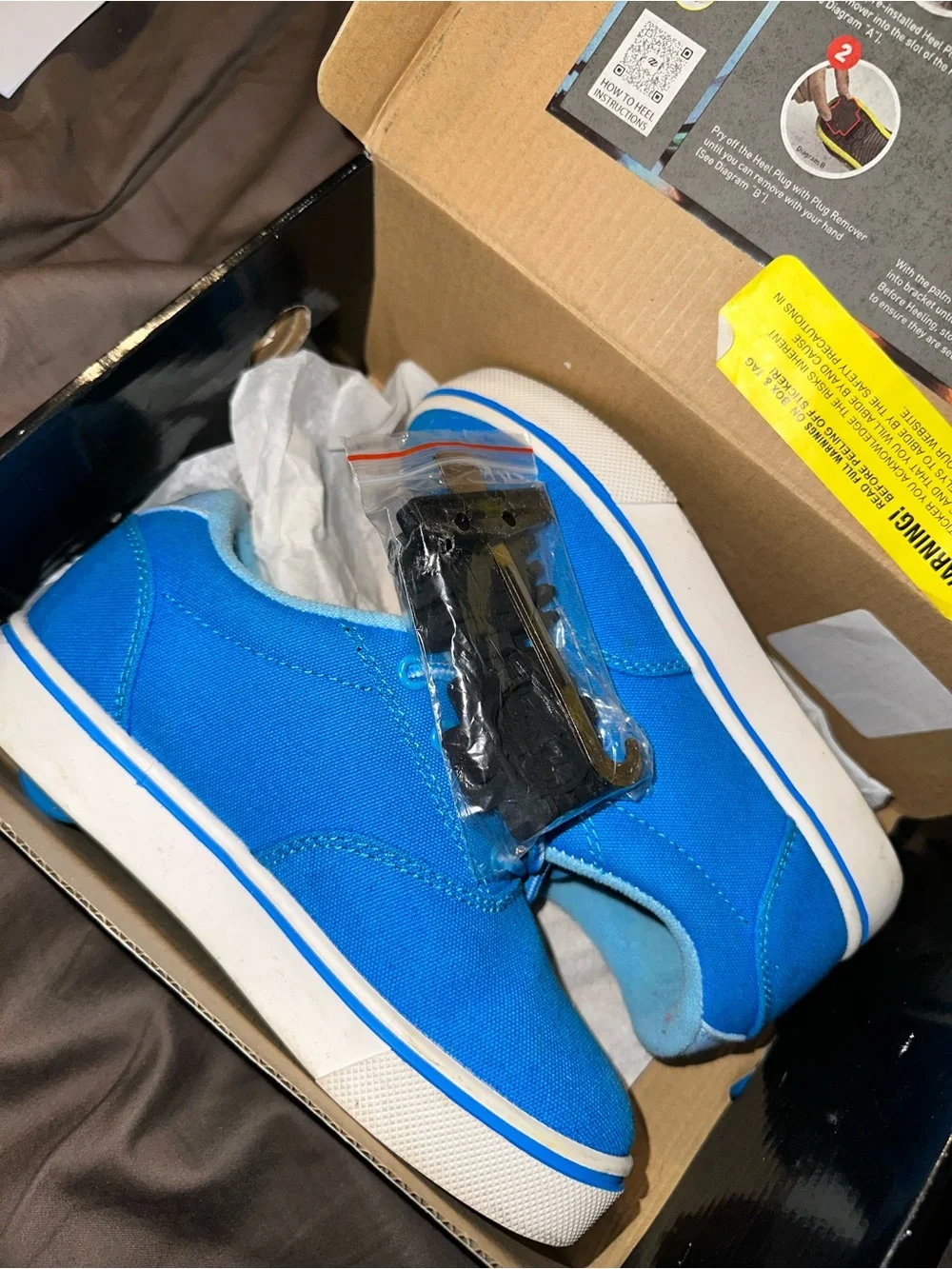 Heelys Bright Blue Kids Canvas Sneaker